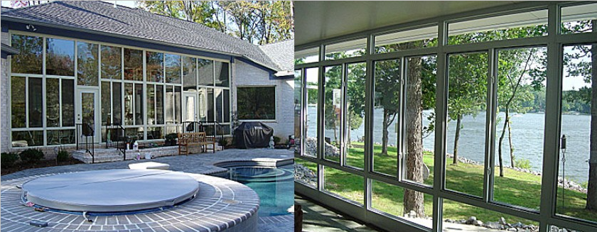 Frameless glass shower enclosure, custom installed by T&M Glass and Mirror