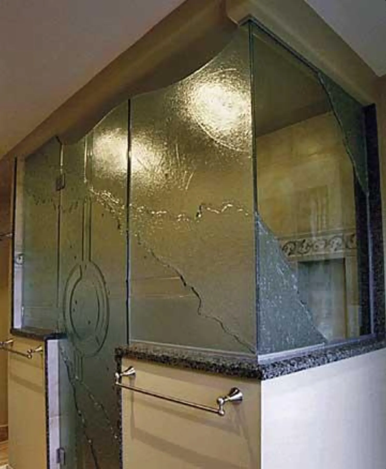 Custom showerdoor — Bergen County install